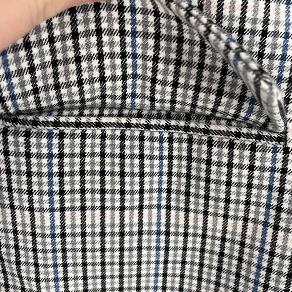 A New Day Womens Plaid One‎ Button Long Sleeve Lined Blazer Jacket Gray Size 2 - Picture 6 of 12